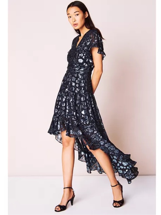 ba&sh Dresses & Skirts - NWT BA&SH Grace Metallic Jacquard Dress Size Small